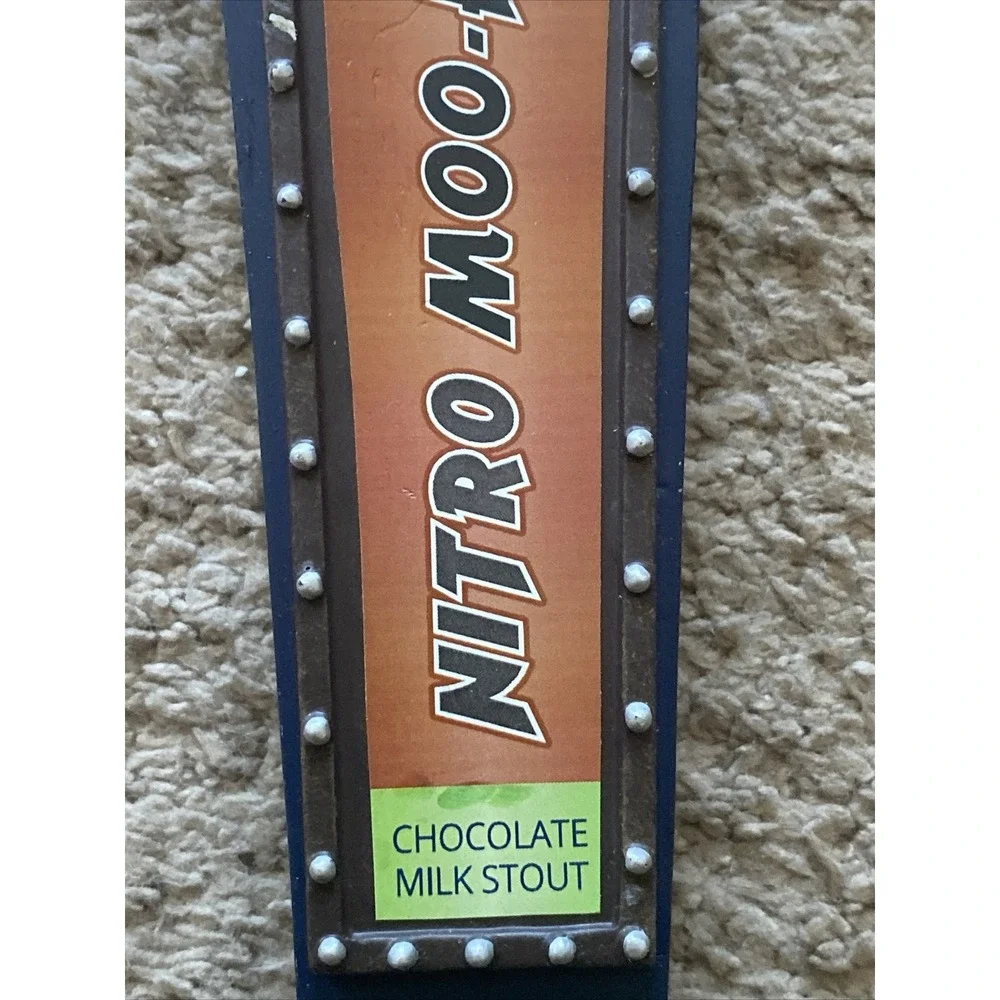 Terrapin Beer Company Nitro Moo-Hoo Stout Logo Beer Tap Handle 12.25